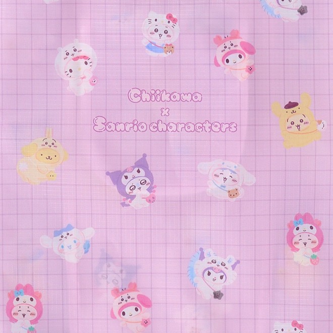 The Chiikawa × Sanrio Characters collaboration features mascots in fuzzy costume crossovers, with 21 new items releasing June 13 nationwide